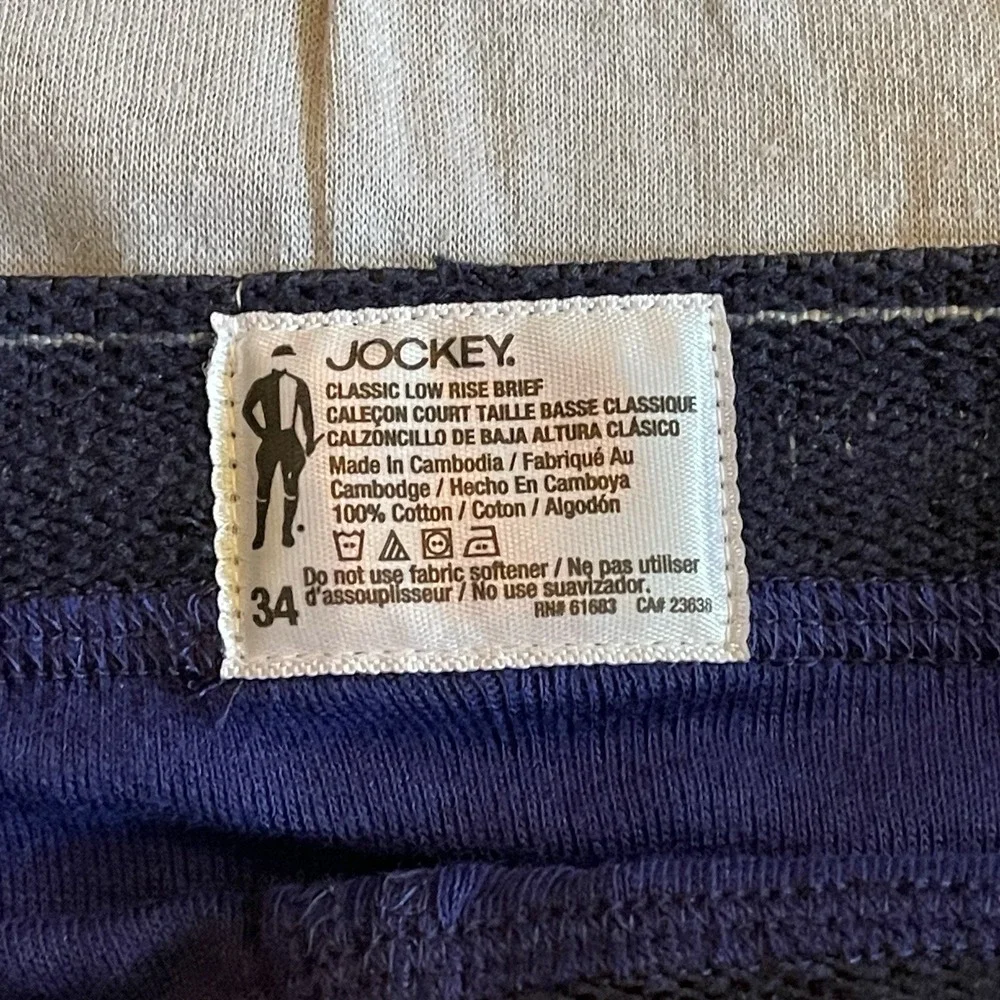 Vintage JOCKEY Mens Size 34 Classic Low Rise Cotton Y-Front Briefs Lot of 4 NEW